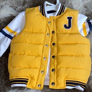 Janie and jack vest and shirt set